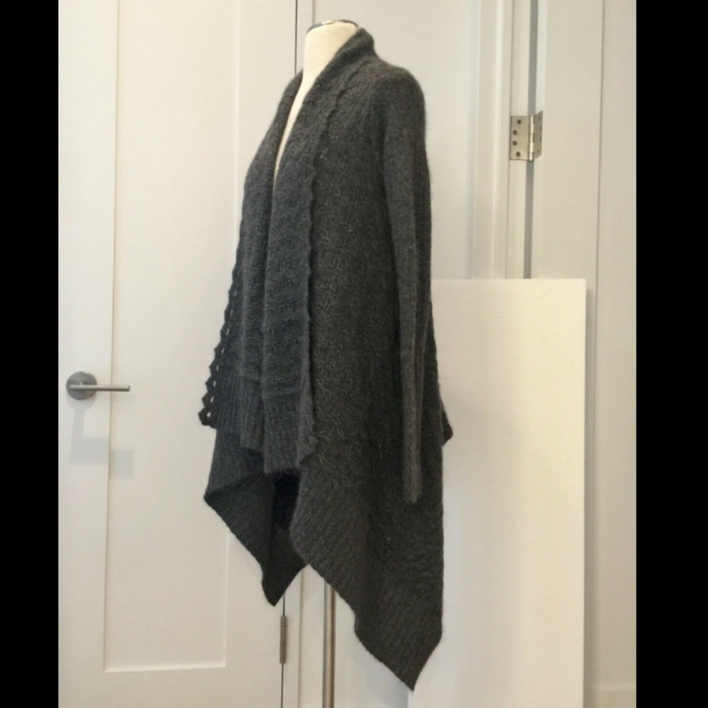 ALLSAINTS long Sweater Open Cardigan UK 6 US 2